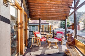 Terrace/patio - 4 Mi to Slopes! Breck Mtn Base w/ Hot Tub Access (Breckenridge)
