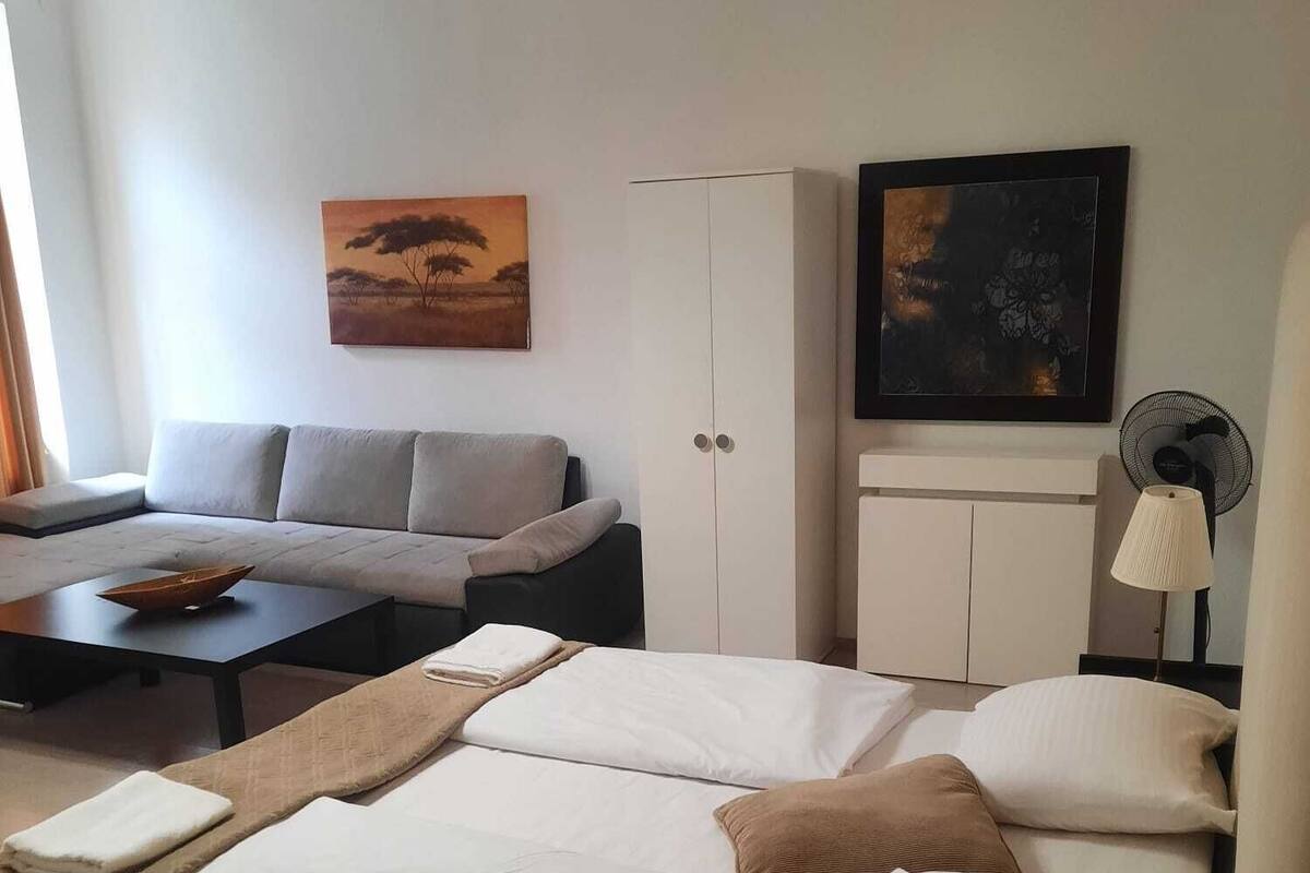 Basic-Apartment | Bügeleisen/Bügelbrett, kostenloses WLAN