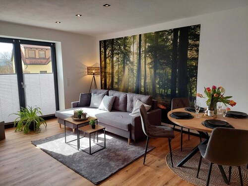Vacation apartment "zum Fichtelsepp" Enjoy a modern oasis of well-being in the Fichtelgebirge