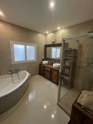 Hair dryer, towels, soap, toilet paper - Family home on the Bassin D'arcachon with swimming pool and beach on foot (Lanton)