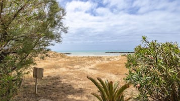 Vlak bij het strand