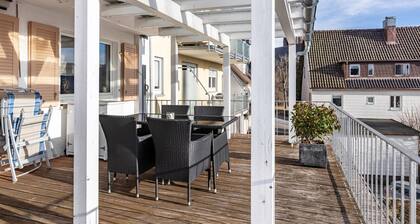 Apartment 'Terrassenblick' mit Bergblick, privater Terrasse und WLAN