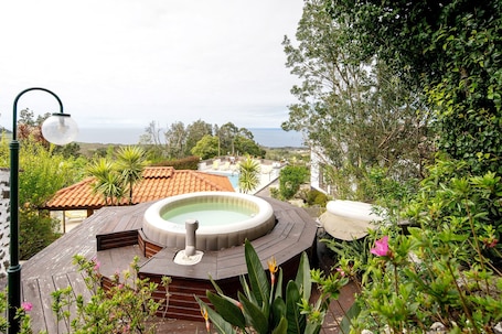 Terrace/patio. Casa Rural at Quinta do Rossio – Tranquil Azores Retreat