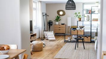 1 soverom, strykejern/-brett, reiseseng for barn og wi-fi (inkludert)