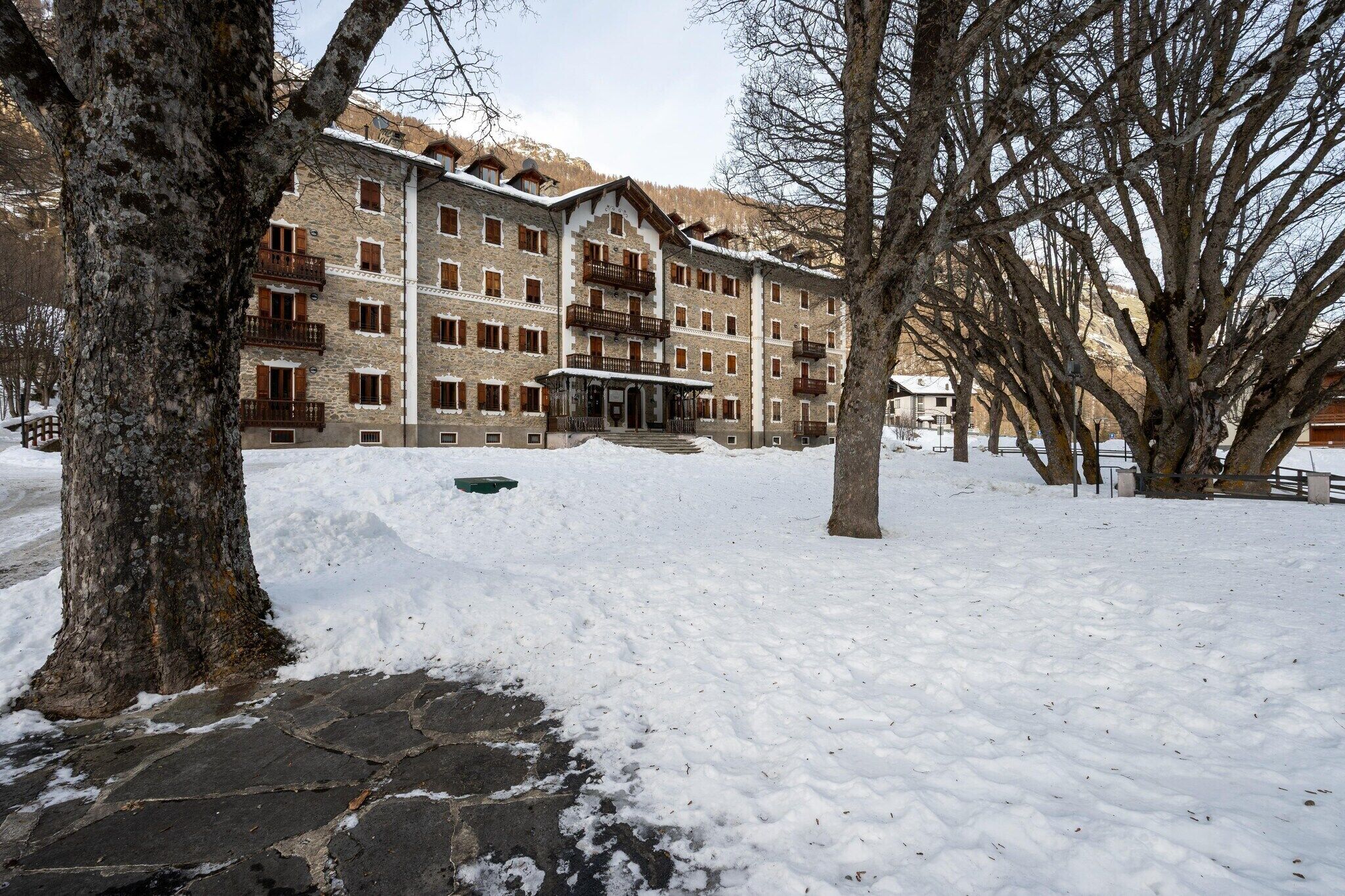 Außenseite Ferienhaus [Winter]