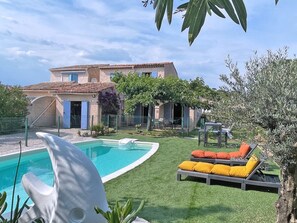 Pool - Mazets du soleil 6 Pers - Privates Schwimmbad - WiFi by Interhome (Sainte Maxime)