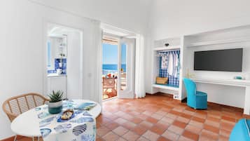 Suite, vue mer | Bureau, Wi-Fi gratuit