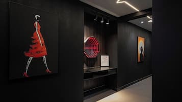 Deluxe-Apartment, Balkon, Stadtblick | Innenbereich