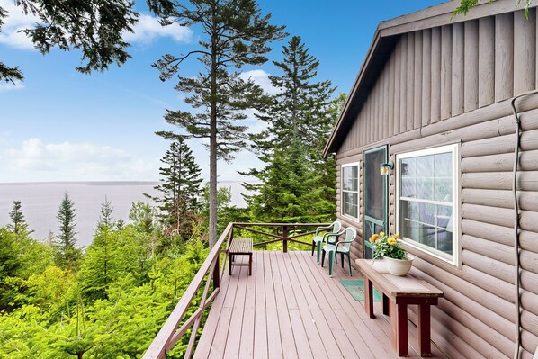 House (1 Bedroom) | Interior - Breathtaking Views! Cozy Log Cabin in Northport (Lincolnville)