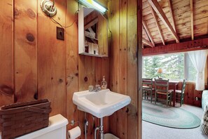 House (1 Bedroom) | Interior - Breathtaking Views! Cozy Log Cabin in Northport (Lincolnville)