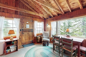 House (1 Bedroom) | Interior - Breathtaking Views! Cozy Log Cabin in Northport (Lincolnville)