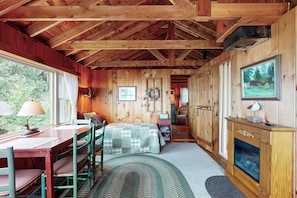 House (1 Bedroom) | Interior - Breathtaking Views! Cozy Log Cabin in Northport (Lincolnville)