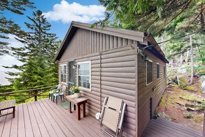 House (1 Bedroom) | Interior - Breathtaking Views! Cozy Log Cabin in Northport (Lincolnville)