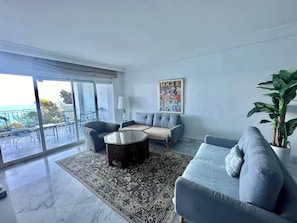 Apartamento, 2 quartos, para fumantes, sacada | Sala de estar