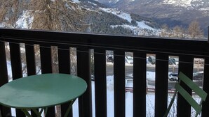 Outdoor dining - Studio for 4 in Vallandry, terrace and near slopes (Peisey-Vallandry)