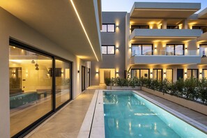 Pool - Deluxe Villa Celeste - Sea View and Private Pool (CQ9M+26M Geropotamos, Greece)