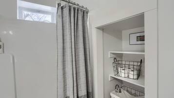 Hair dryer, towels