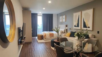 Kahden hengen deluxe-huone | Oleskelualue