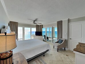 Iron/ironing board, WiFi, bed sheets - Dunes of Panama #D801 | Gulf Front, Sunroom + Amenities (Panama City Beach)