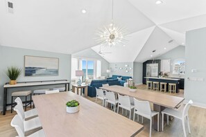 Dining - Ocean Chateau | New-Build Oceanfront w/Elevator, Game Room + Hot Tub (North Topsail Beach)