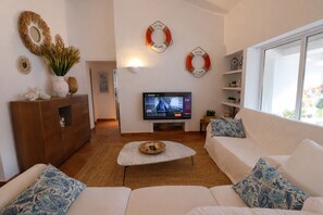 Fernseher, Kamin