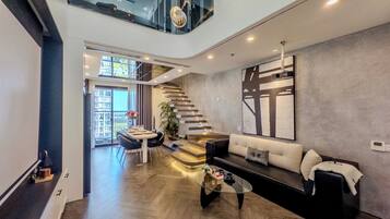 Duplex, 1 Bedroom, Balcony, Lake View | Individually decorated, individually furnished, desk, laptop workspace