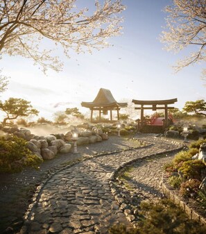 Front of property - Ecopark Swanlake Mori Onsen by ATV (Văn Giang)