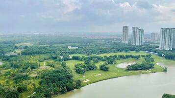 Studio, balcon, vue lac | Golf