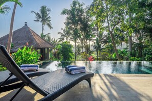 Pool - Terrific 3 bedroom Bali villa with stunning views in Ubud (Ubud)