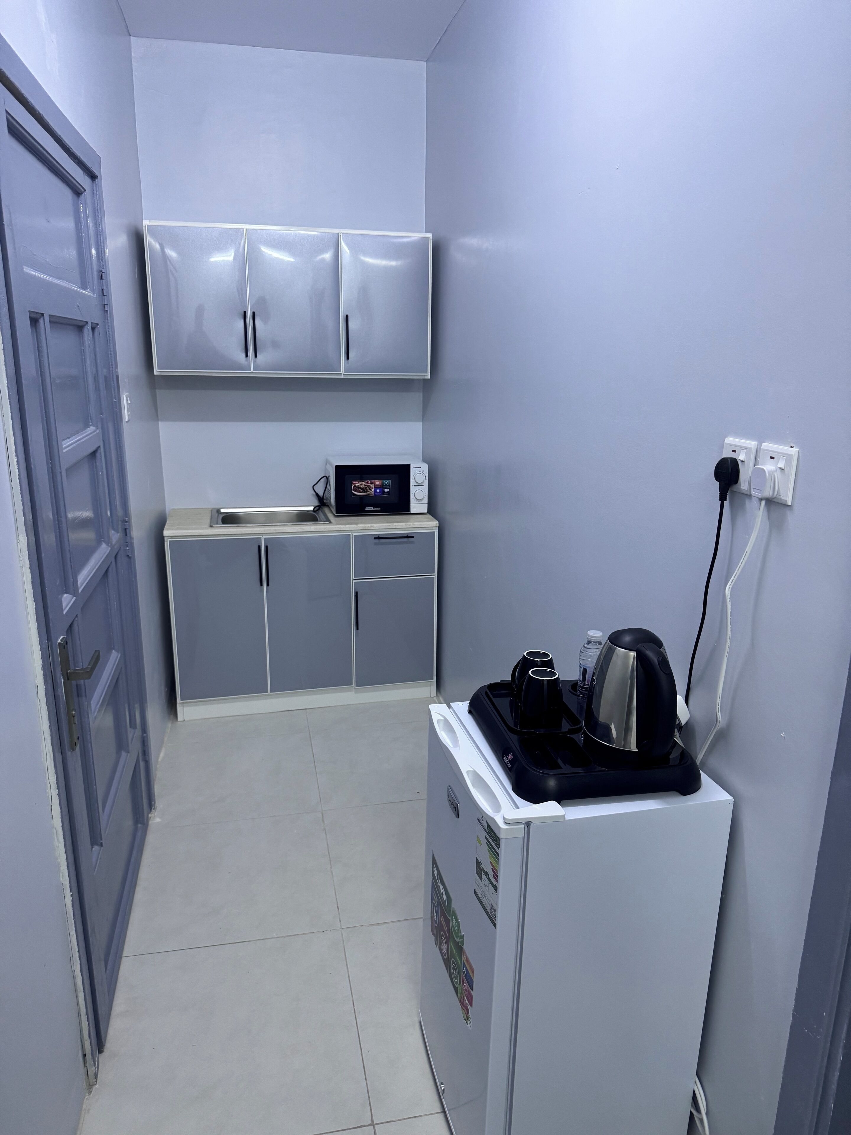 Deluxe Apartment | Private kitchen | Mini-fridge