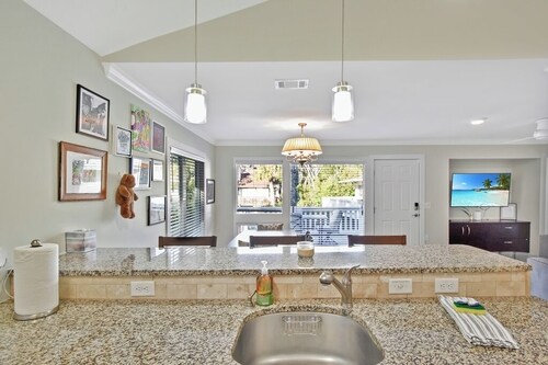 2 bedroom 2 bath condo with deck overlooking lagoon.