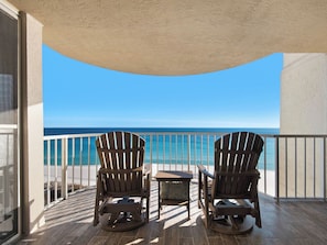 Terrace/patio - On the Beach with Balcony, Pool, and Sunsets (Miramar Beach)