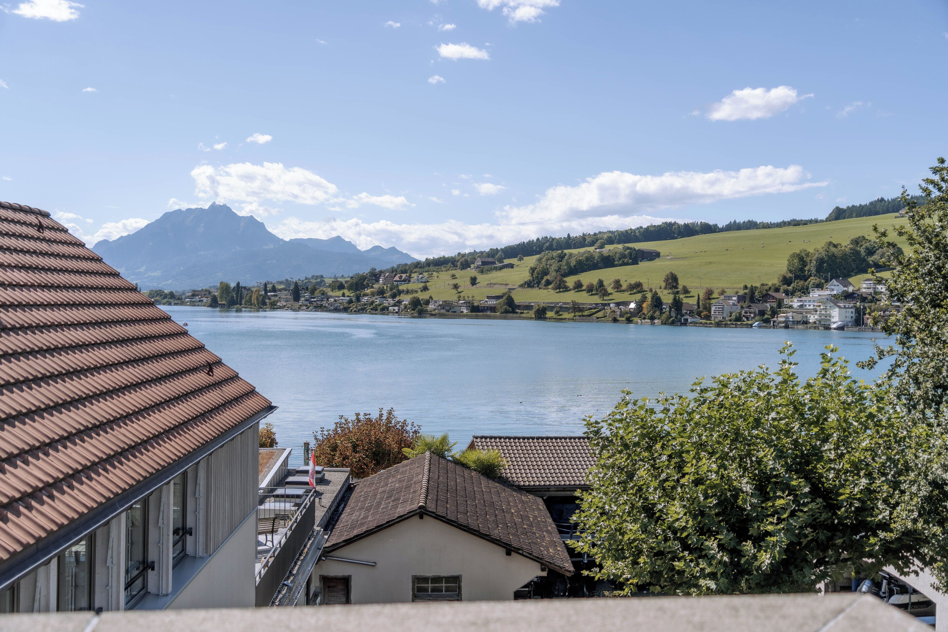 Blick von der Unterkunft
