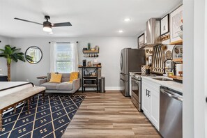 Microwave, oven, stovetop, dishwasher