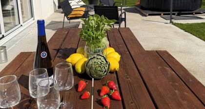 Modernes Ferienhaus mit Garten und Terrasse nur 100m zur Bade-Bucht