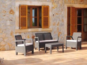 Terrace/patio - Finca 'Es Claper' mit privatem Fischteich by Interhome (Son Servera)