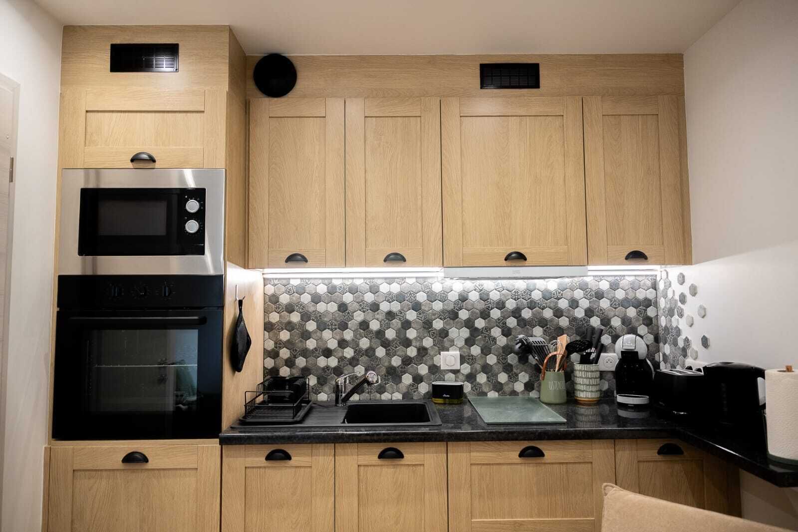 Mikrovågsugn, ugn och spishäll