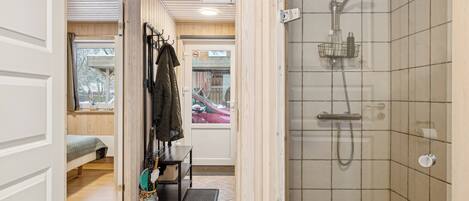 Shower, hair dryer