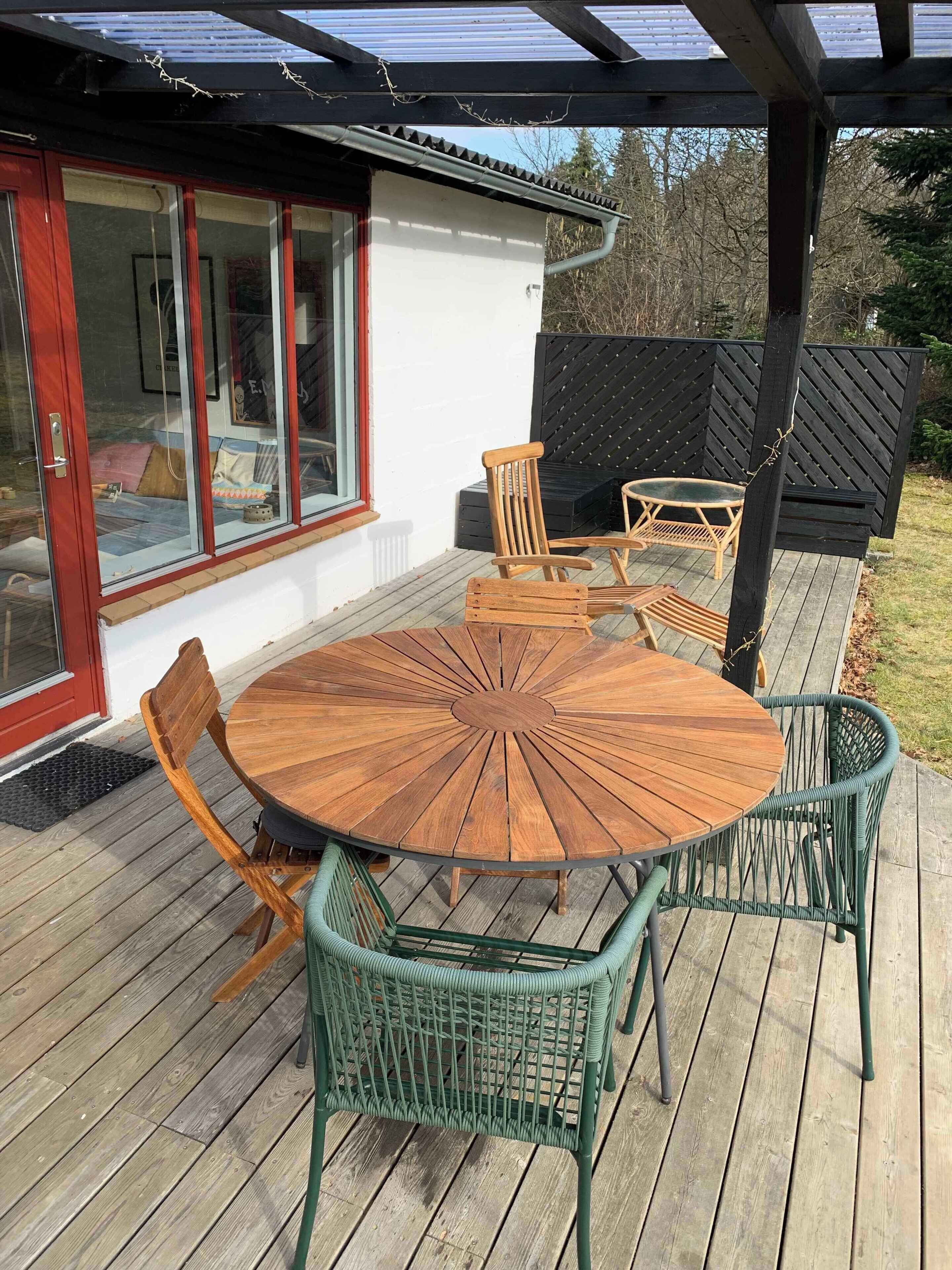 屋外ダイニングエリア