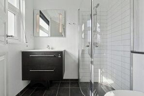 Een douche, een haardroger