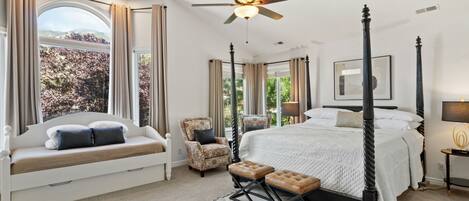 7 bedrooms, desk, iron/ironing board, travel crib