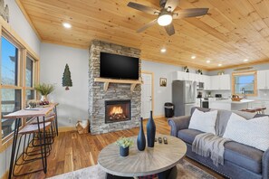 Smart TV, fireplace, video games, table football - Modern Smoky Mountain Home w/ Hot Tub, Game Room, Theater, Sleeps 12 (Sevierville)