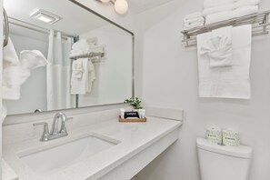 Hair dryer, towels
