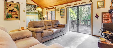 TV, fireplace, video games, DVD player