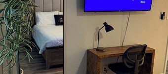 Queen Bed • Hillside Apartment • Unit A