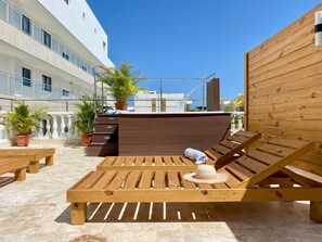Terrace/patio - Steps from the Beach · 1BR w/ Rooftop Jacuzzi (Punta Cana)