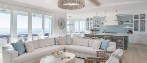 Smart TV, fireplace, video games, table football