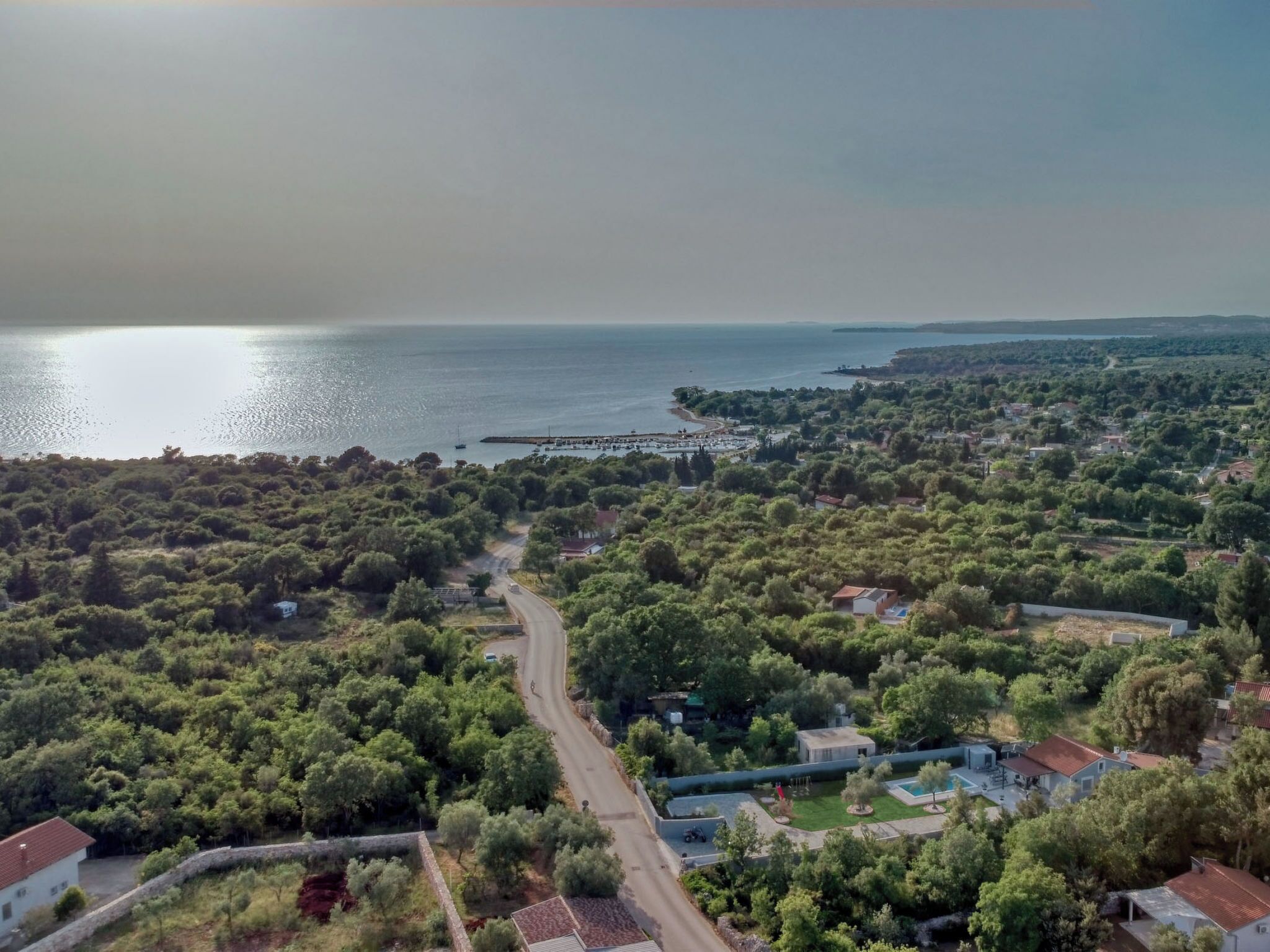 منظر من الجو على ارتفاع عالٍ