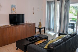 Living area - Upscale 2BR Near Bibijagua Beach | Walk to Sand (Playa Bibijagua)
