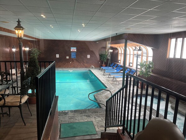 Indoor pool, outdoor pool